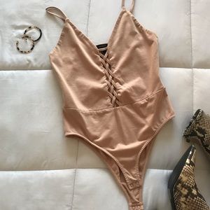 F21 Cream Bodysuit